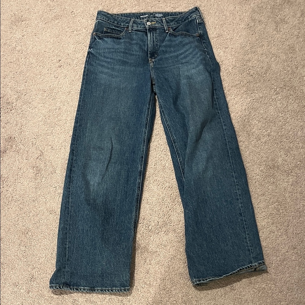 Old Navy Indigo Wide Leg Jeans